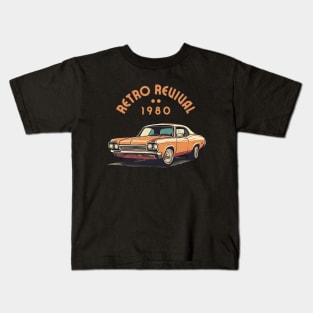 1980 Revival Car Kids T-Shirt